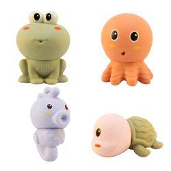 Magni - Bath Animals in Box, 4 pcs. Hygenic Wheat Straw (5747)