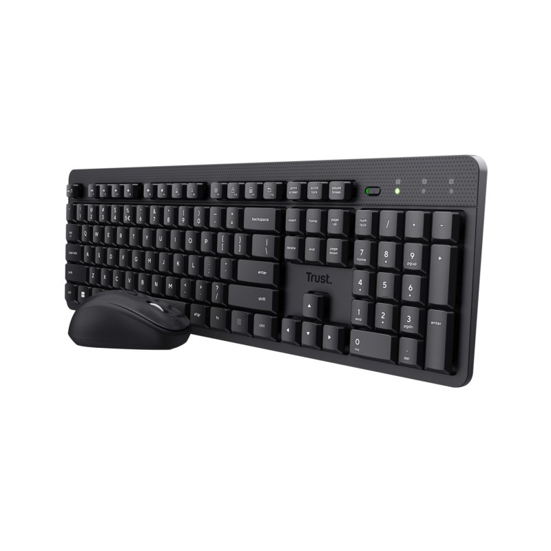 Trust Ody II clavier Souris incluse Bureau RF sans fil QWERTY Nordique Noir