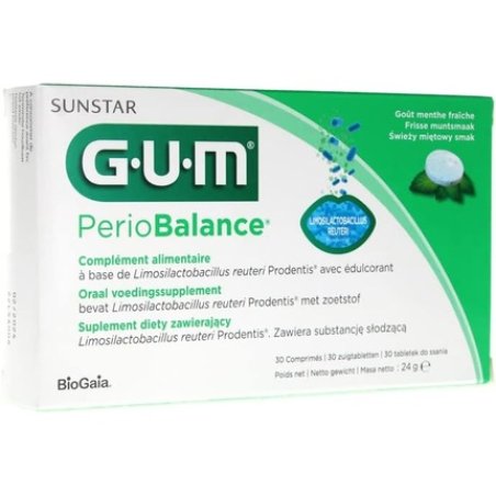 GUM Perio Balance Mint Lozenges 30 Tablets