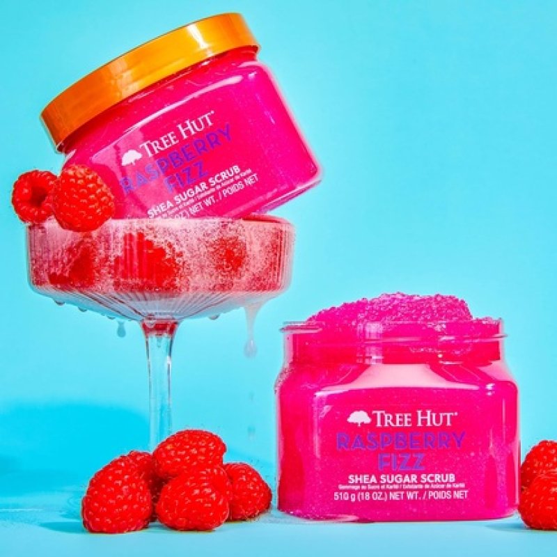 Tree Hut Raspberry Fizz Shea Sugar Scrub Exfoliating Body Scrub
