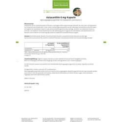 Sanct Bernhard Astaxanthin 8mg Capsules with Astaxanthin and Vitamin E