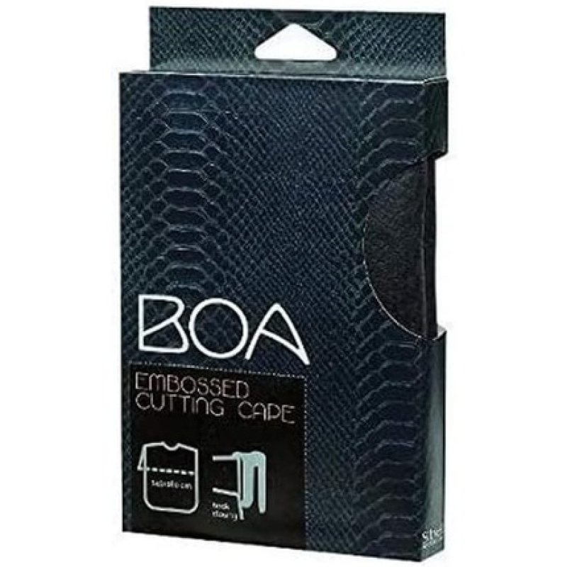 Sibel BOA Hair Cutting Cape with Hook Closure Black