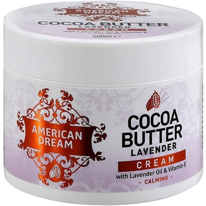American Dream Cocoa Butter Lavender Cream with Lavender Oil and Vitamin E 500ml