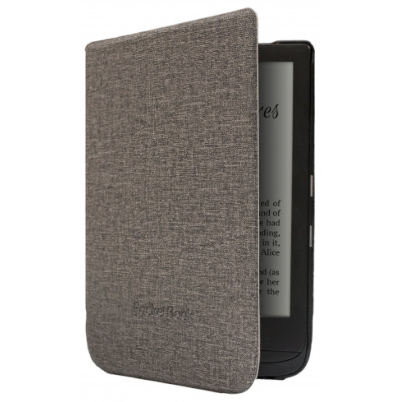 PocketBook WPUC-627-S-GY e-book reader case 15.2 cm (6") Folio Brown, Grey