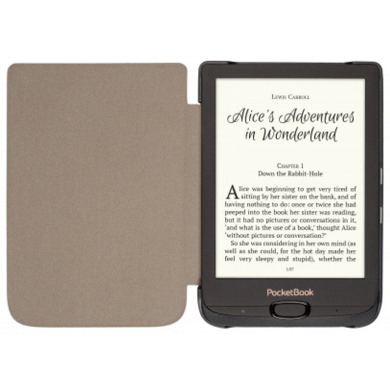 PocketBook WPUC-627-S-GY e-book reader case 15.2 cm (6") Folio Brown, Grey