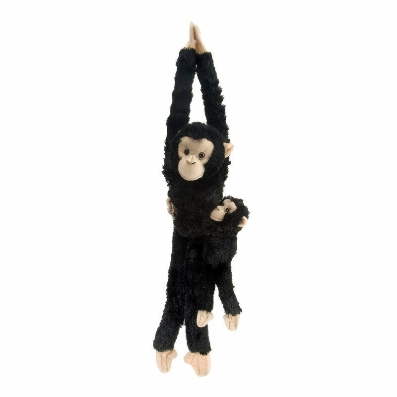 Wild Republic Hanging Chimpanzee with Baby Stuffed Animal - 20'