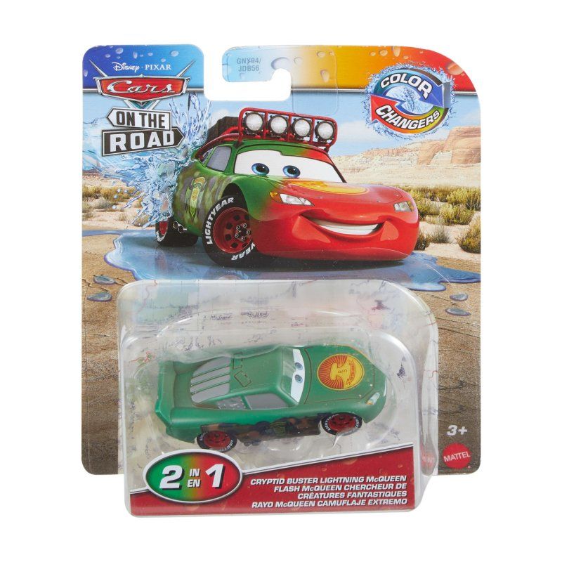 STOCK1 - Disney Pixar Cars Disney and Pixar Cars On The Road Color Changers Cryptid Buster Lightning McQueen