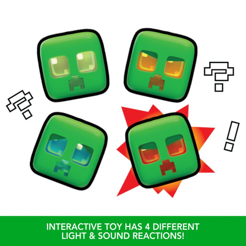Minecraft My Pet Creeper Interactive Toy Action Figure with Lights, Sounds & Exploding Action