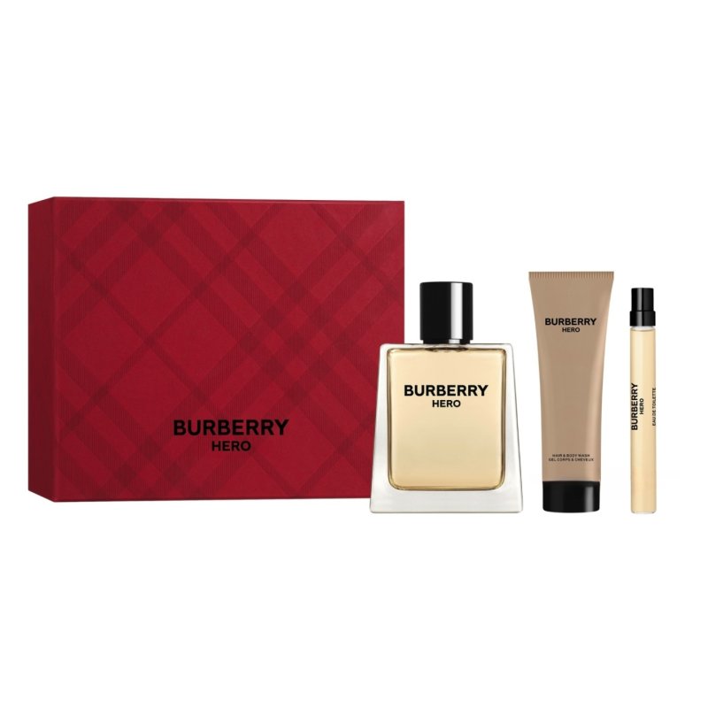 Burberry - Hero EDT 100 ml Shower Gel 75 ml Hero EDT 10 ml - Giftset