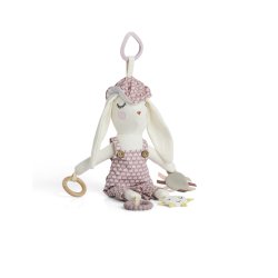 Smallstuff - Activity bunny for auto chair, rose