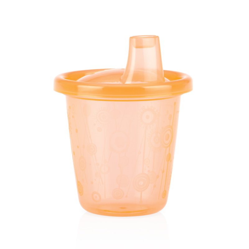 Nuby - 6P Cup Set With Free Flow Spout - Brightly Colored - 210ml 9 m
