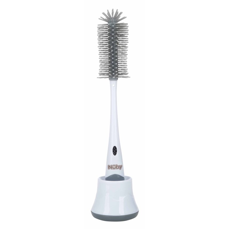 Nuby - Silicone bottle brush with stand - 12 inches
