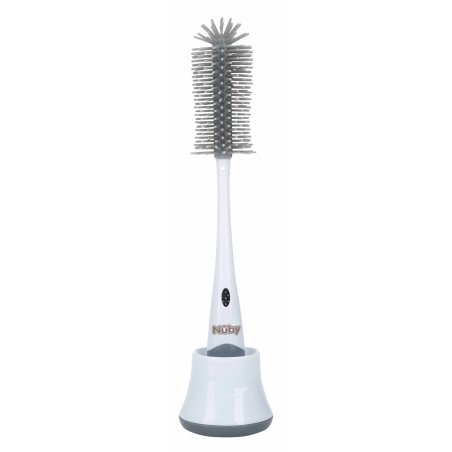 Nuby - Silicone bottle brush with stand - 12 inches