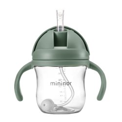 Mininor Global - Straw Bottle Tritan 220ml - Willow Green (14244)