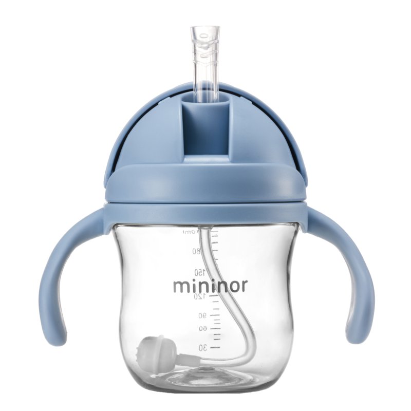 mininor Global - Straw Bottle Tritan 220ml - Nordic Sky Blue (14243)