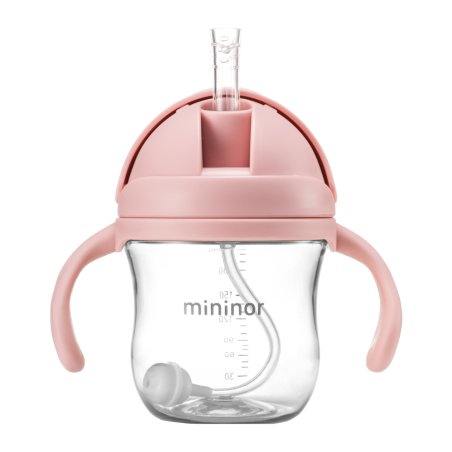 Mininor Global - Straw Bottle Tritan 220ml - Rose (14242)