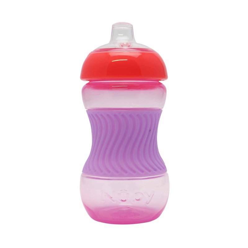 Nuby - Mini Easy Grip Cup with Sleeve - Red/Pink - 180 ml