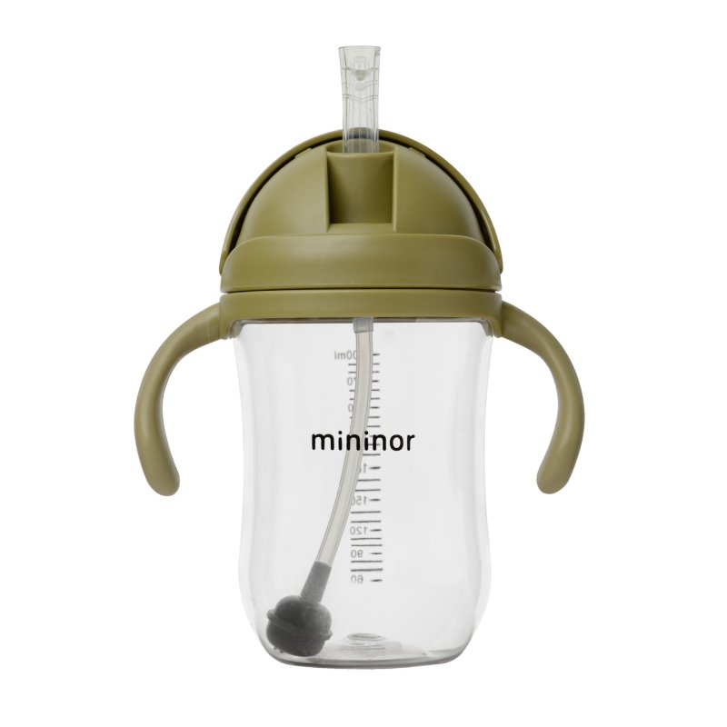 Mininor Global - Straw Bottle Tritan 330ml - Moss Green (14253)