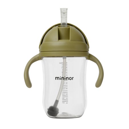 Mininor Global - Straw Bottle Tritan 330ml - Moss Green (14253)