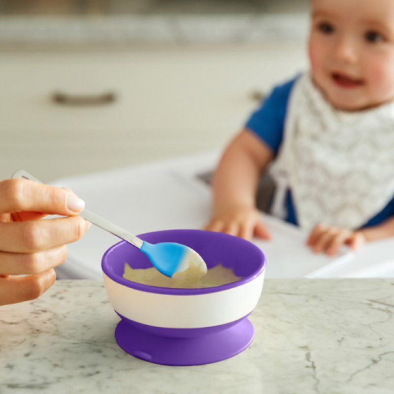 Munchkin Stay Put Suction Bowls 6 mois Bleu, Vert, Violet