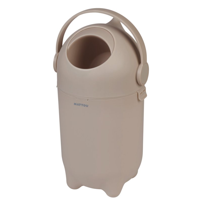 Nattou - Dropy Diaper Pail - Taupe