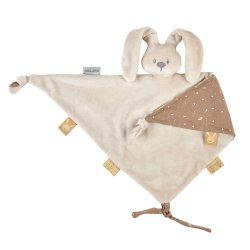 Nattou - Lapidou Cuddle cloth Large, Glow in the dark print - Sand