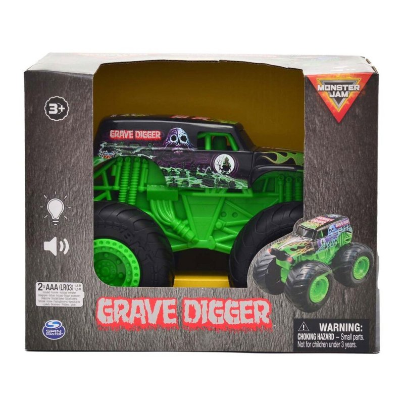 Monster Jam - 1:24 Lights & Sounds Truck - Grave Digger