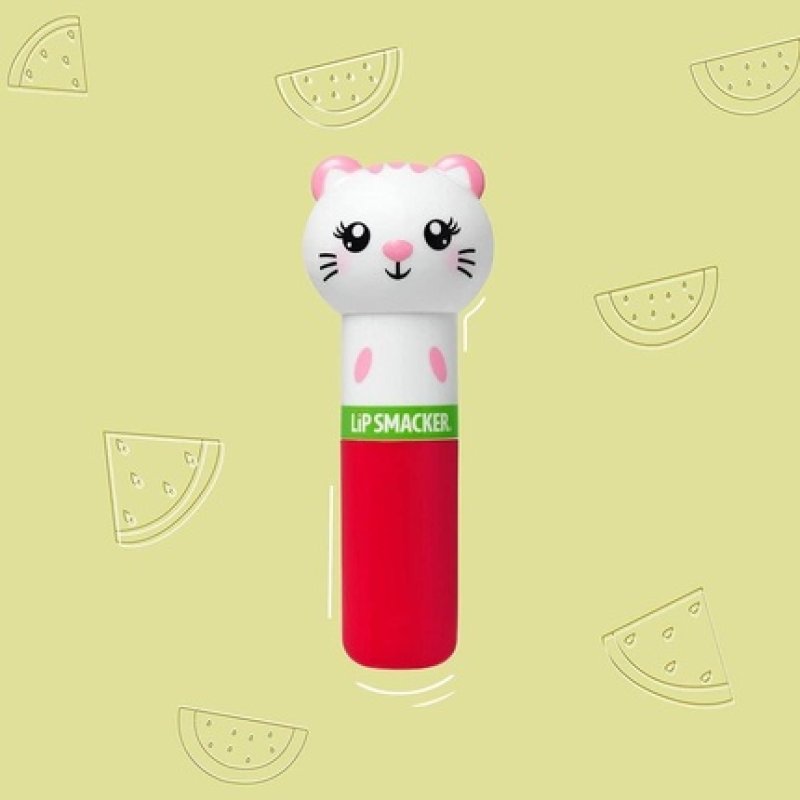 Lip Smacker Lippy Pals Collection Kitten Lip Balm Water-Meow-lon Flavour with Animal Figures