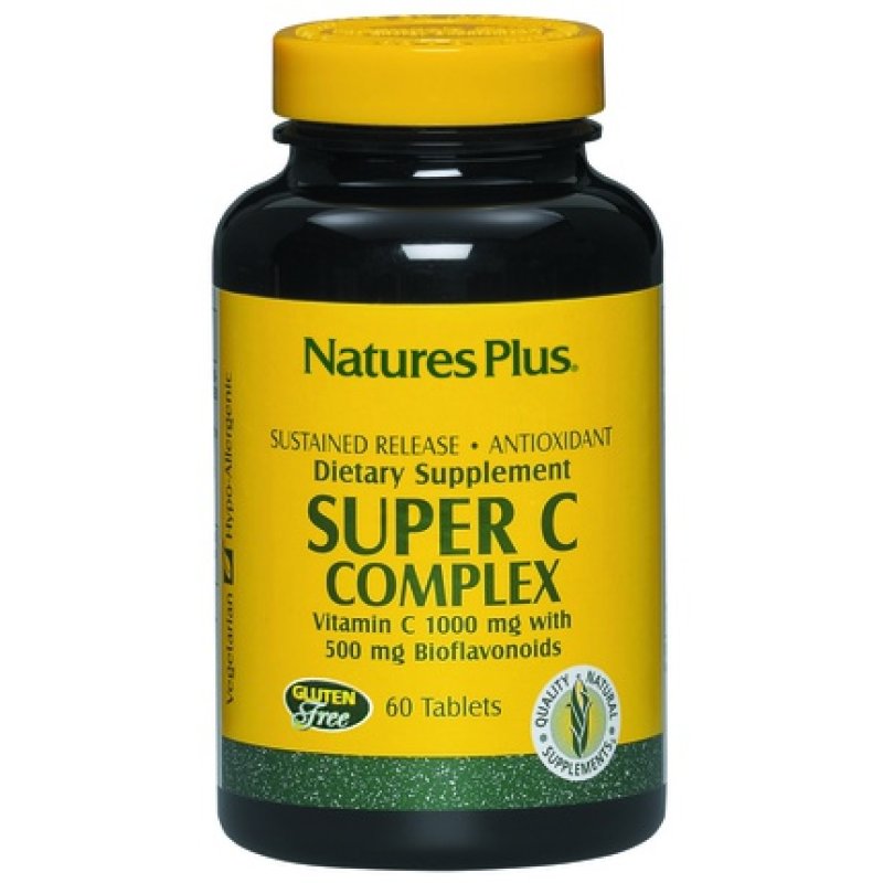 Natures Pl Super C Complex 60 Comp 1000 Mg