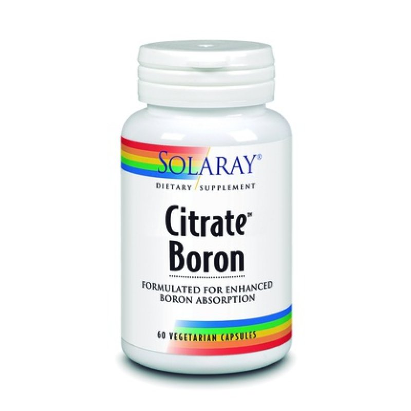 Solaray Boro Citrato 500 Microgr 60 Vcaps