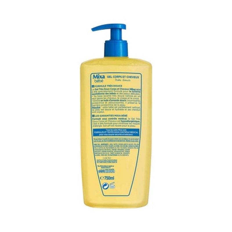 Mixa Bebe Body and Hair Gel 750ml