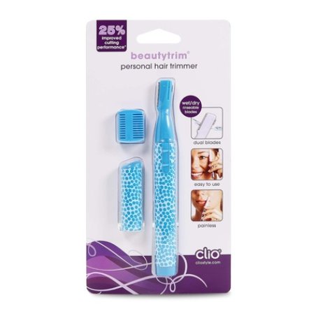 Beautytrim Personal Hair Trimmer - Removes Peach Fuzz and Unwanted Hair