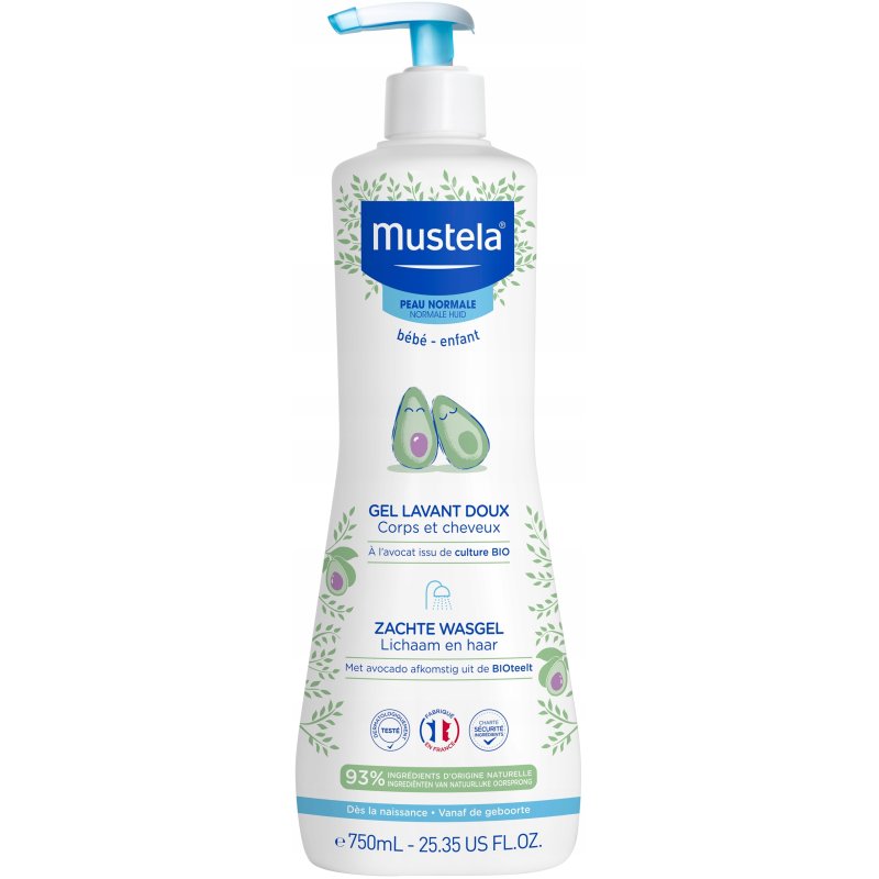 Mustela 3504105035846 baby shampoo 750 ml 2-in-1 Hair & Body