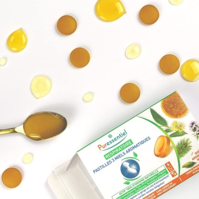 Respiratoire 18 Lozenges with 3 Aromatic Honeys