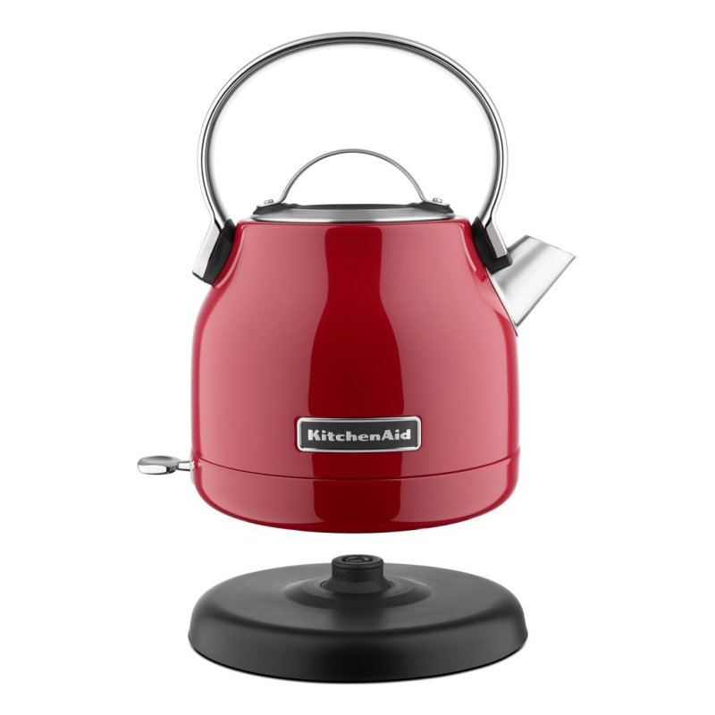 KitchenAid 5KEK1222EER bouilloire 1,25 L 2200 W Noir, Rouge, Acier inoxydable