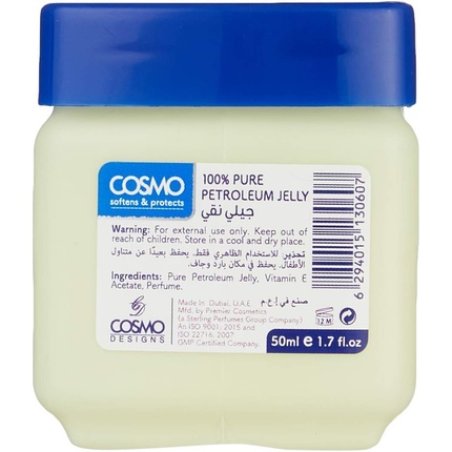 Cosmo 100% Pure Petroleum Jelly with Vitamin E 500ml