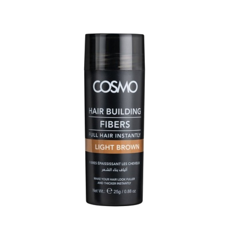 Cosmo Cosmetics Hair Building Fibers Light Brown 25g