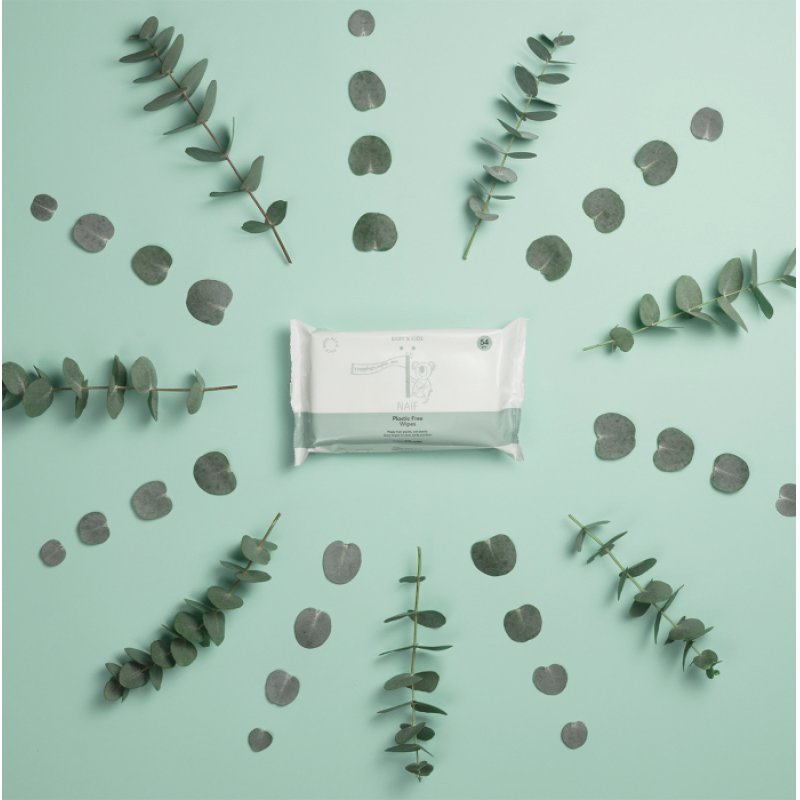 NAÏF Plastic-Free Baby Wipes Ultra Sensitive Baby Moist Wipes 54 Pieces Fragrance-Free