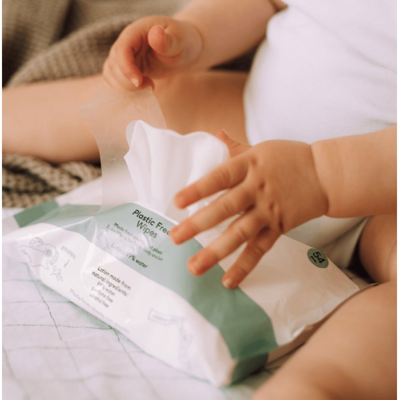 NAÏF Plastic-Free Baby Wipes Ultra Sensitive Baby Moist Wipes 54 Pieces Fragrance-Free
