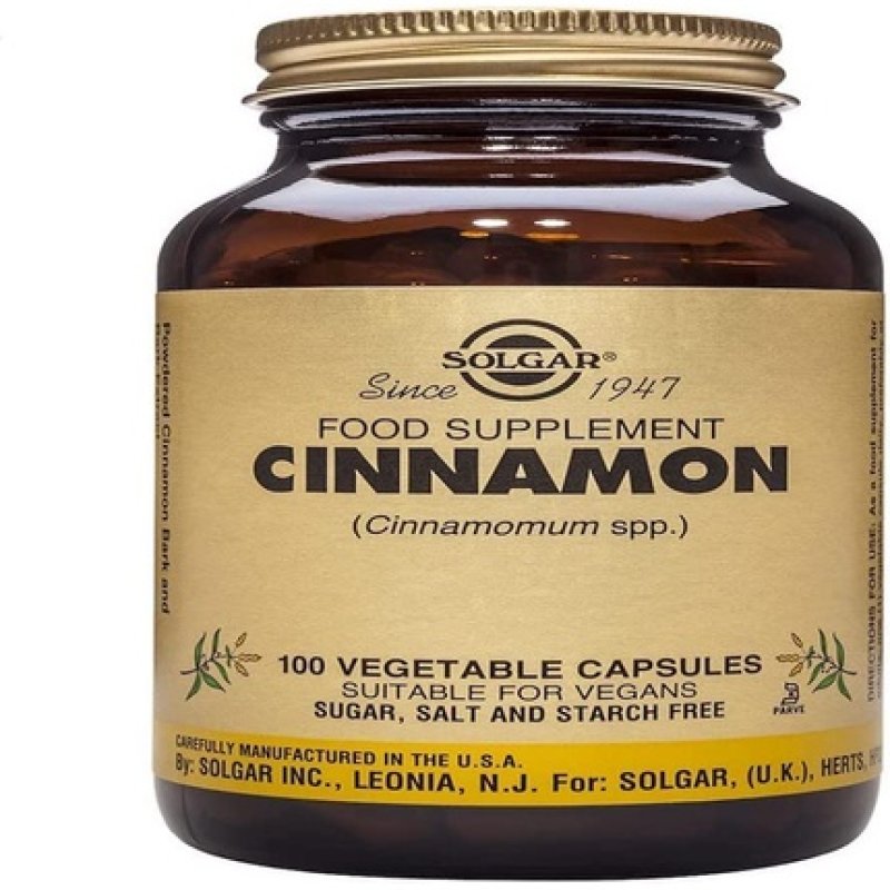 Solgar Cinnamon Vegetable Capsules - Pack Of 100