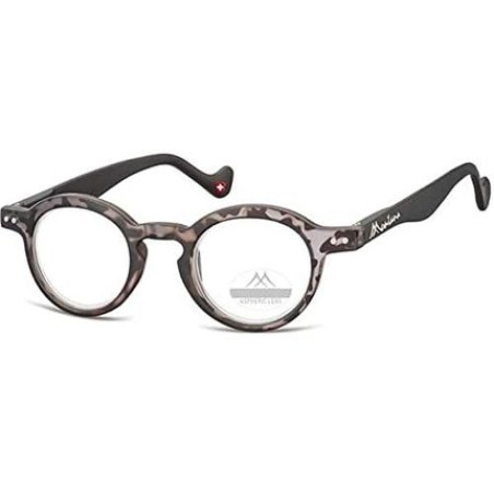 Reading Glasses Round Turtle Gray Strength 1.00 Box69