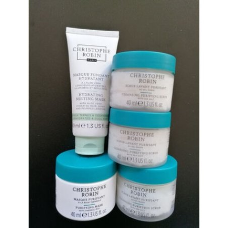 Christophe Robin 5-Piece Set Cleansing Scrub Purifying Detox Mask Hydrating Mask