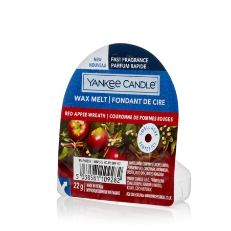 Yankee Candle Scented Wax Melts | Red Apple Wreath | Up To 8 Hours Of Fragrance | 1