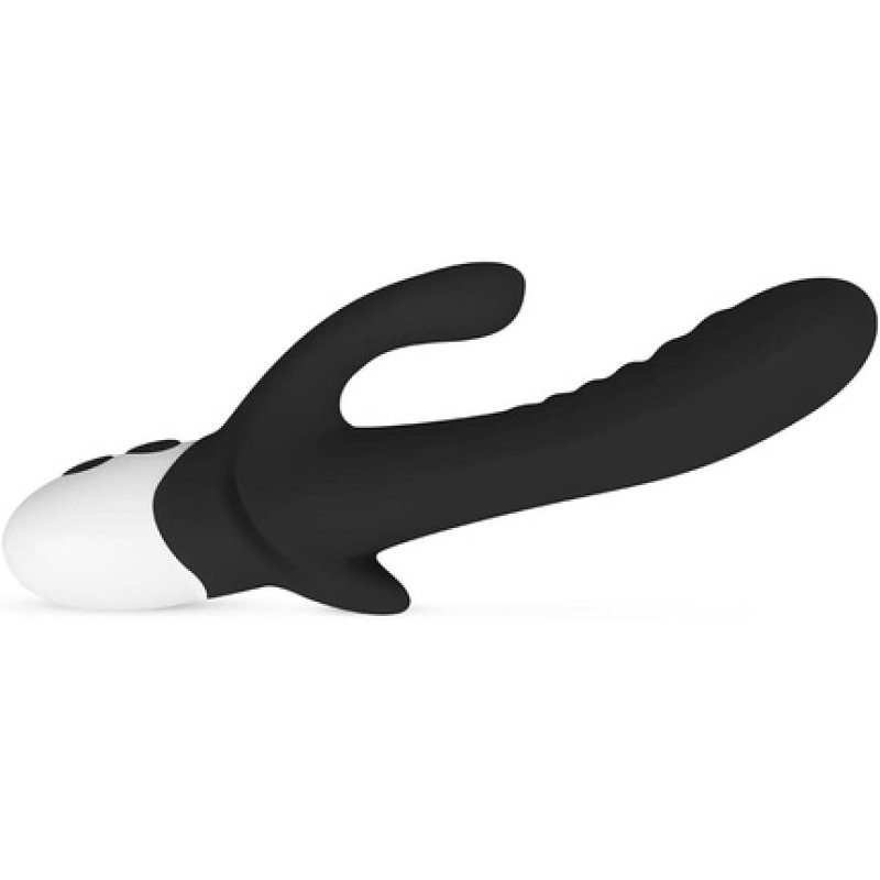 Stellar Vibe Rabbit Vibrator - Black White
