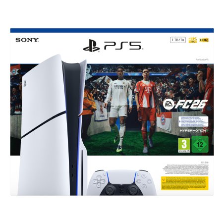 Sony PS5 Laufwerk - EA Sports FC 26 Bundle 1 To Wifi Noir, Blanc