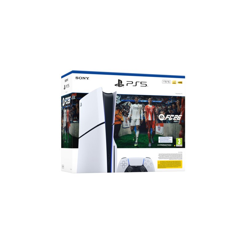 Sony PS5 Digital - EA Sports FC 26 Bundle 825 GB Wi-Fi Black, White