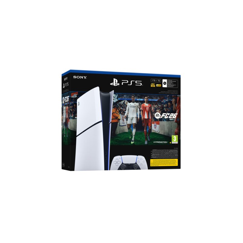 Sony PS5 Digital - EA Sports FC 26 Bundle 825 GB Wi-Fi Black, White