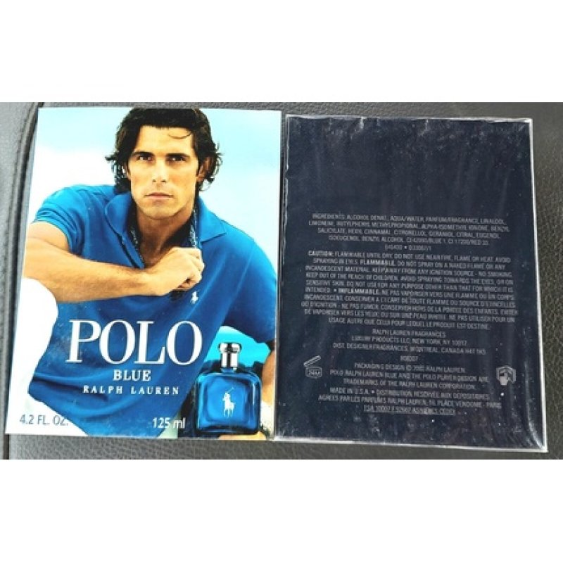 NIB ORIGINAL Nacho Figueras Polo Blue Ralph Lauren 125ml 4.2oz for Men