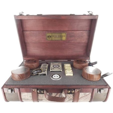 Dear Barber Vintage Wooden Suitcase Medium, For Your Favourite Dear Barber