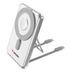 Verbatim 32276 banque d'alimentation électrique 5000 mAh Recharge sans fil Argent